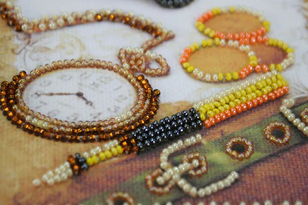 Postcards Bead Embroidery Kit Postcard-envelope for microbead embroidery London style
