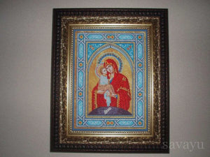 Bead Embroidery Kit Main Bead Embroidery Kit Our Lady Pochaev