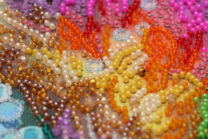 Bead Embroidery Kit Main Bead Embroidery Kit Rainbow heart