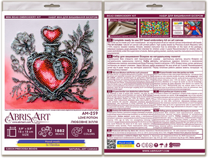 Bead Embroidery Kit Mini Bead embroidery kit Love potion