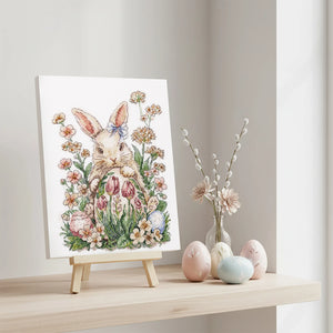 Cross Stitch Kit Cross-stitch kits Easter bunny waiting (Easter Scenes)
