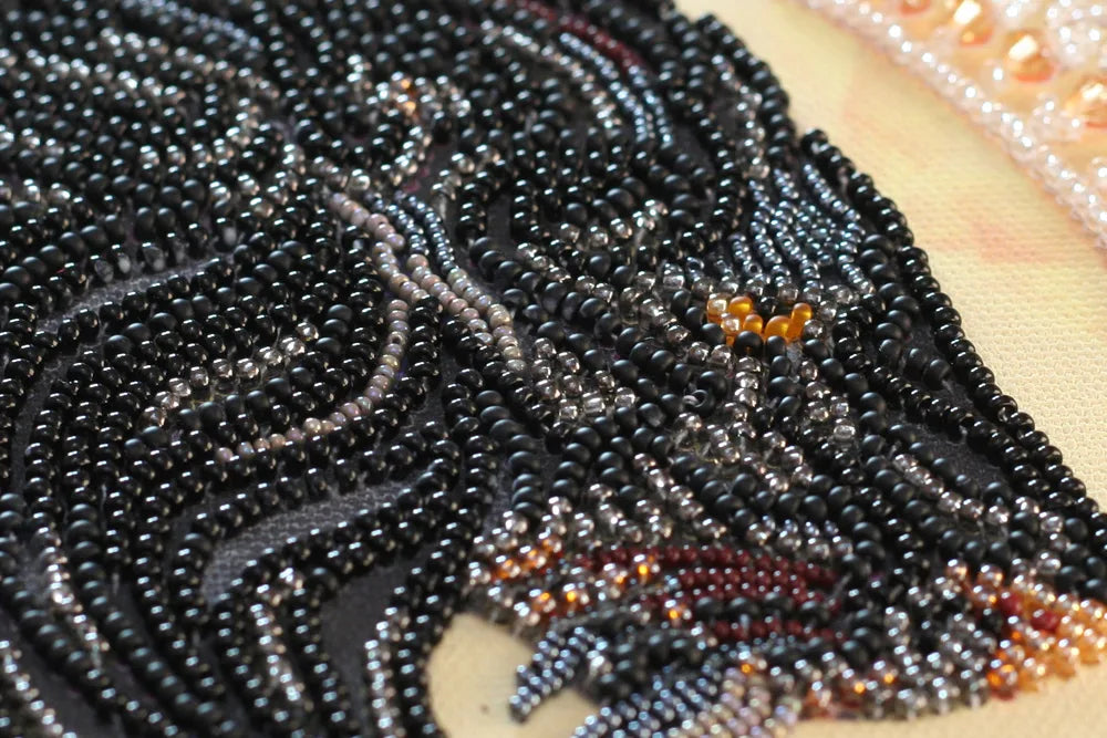 Bead Embroidery Kit Main Bead Embroidery Kit Black Diamond
