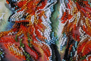 Bead Embroidery Kit Mid-sized bead embroidery kit Small foxes
