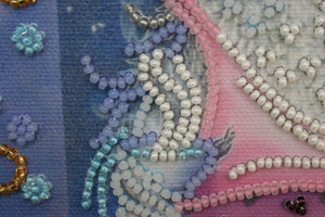 Bead Embroidery Kit Mini Bead embroidery kit Owl and alarm clock
