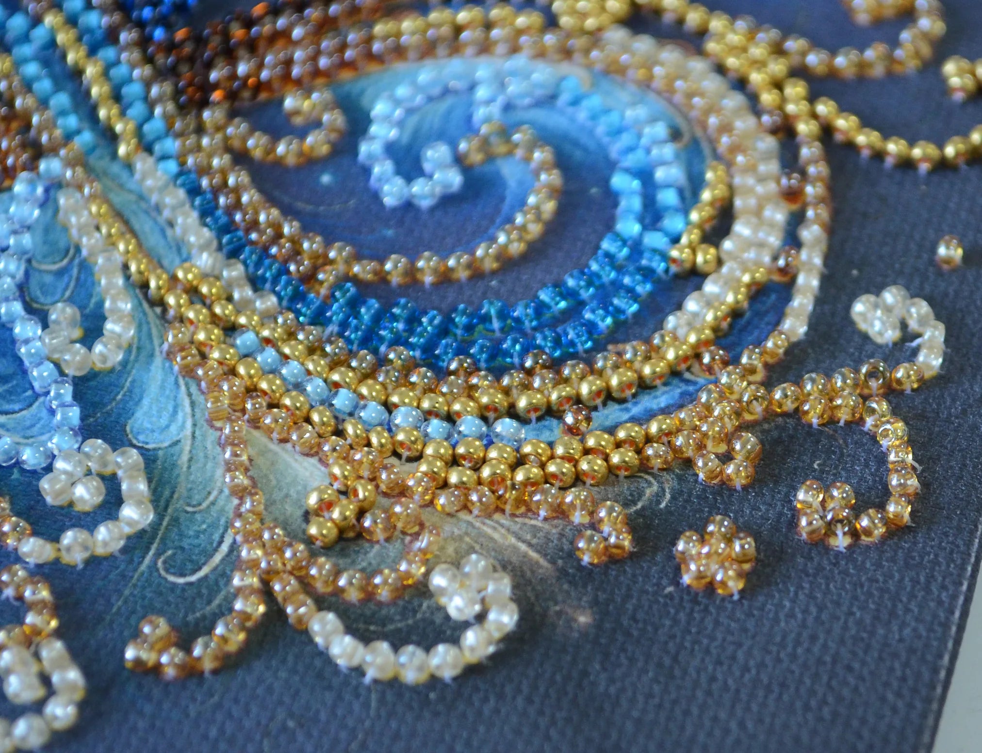 Bead Embroidery Kit Mini Bead embroidery kit Infinity