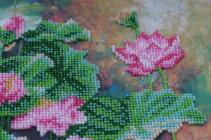 Bead Embroidery Kit Main Bead Embroidery Kit Lotuses