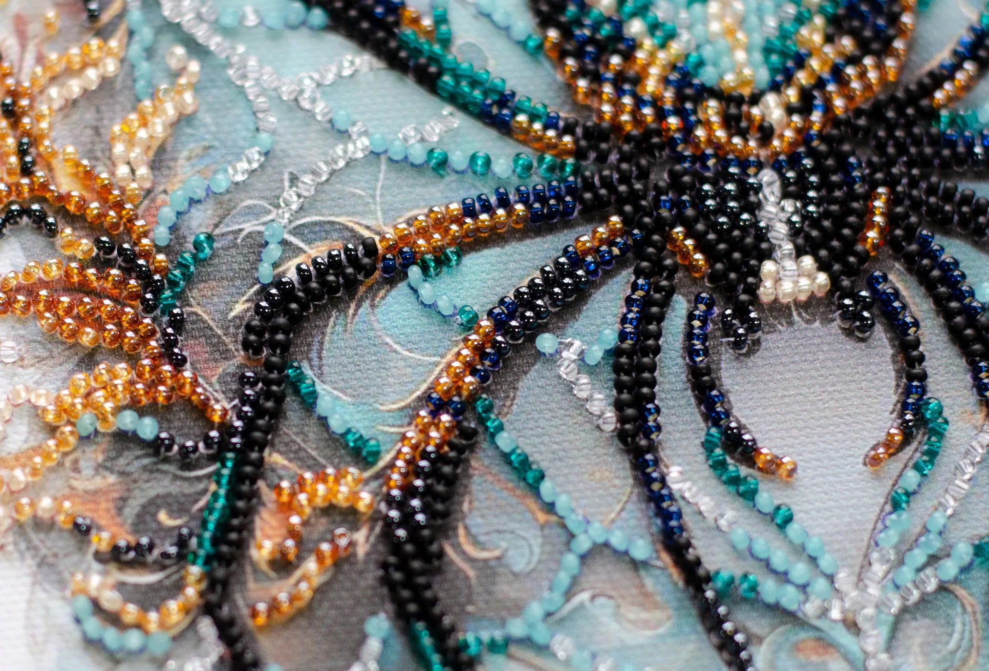Bead Embroidery Kit Mid-sized bead embroidery kit Crystal Web