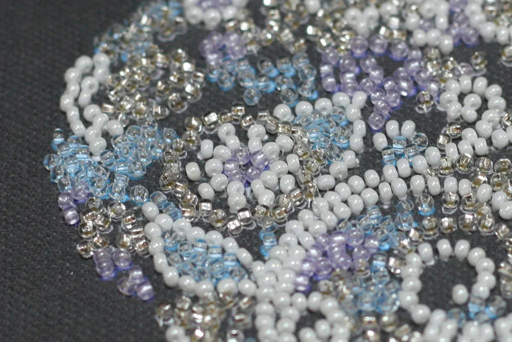 Bead Embroidery Kit Mini Bead embroidery kit Lace heart