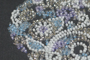 Bead Embroidery Kit Mini Bead embroidery kit Lace heart