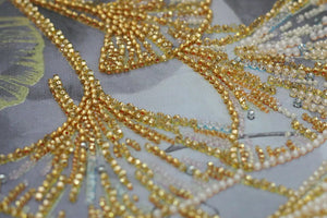 Bead Embroidery Kit Main Bead Embroidery Kit Ginkgo biloba