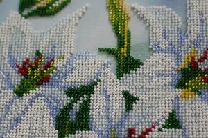 Bead Embroidery Kit Main Bead Embroidery Kit Madonna lilies