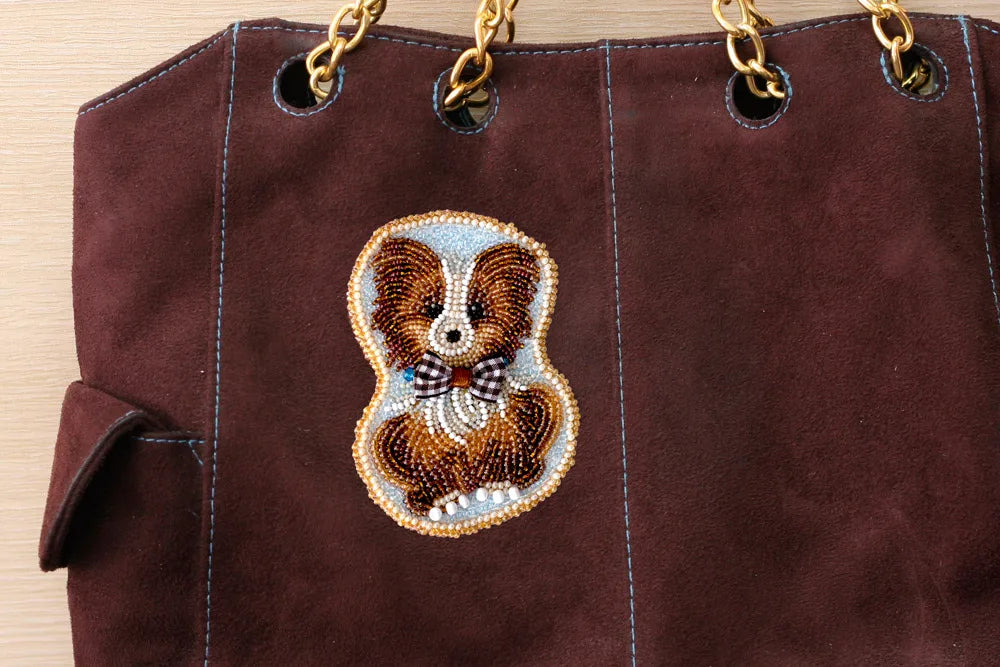 Bead Embroidery Kit On Clothes Decoration Dog
