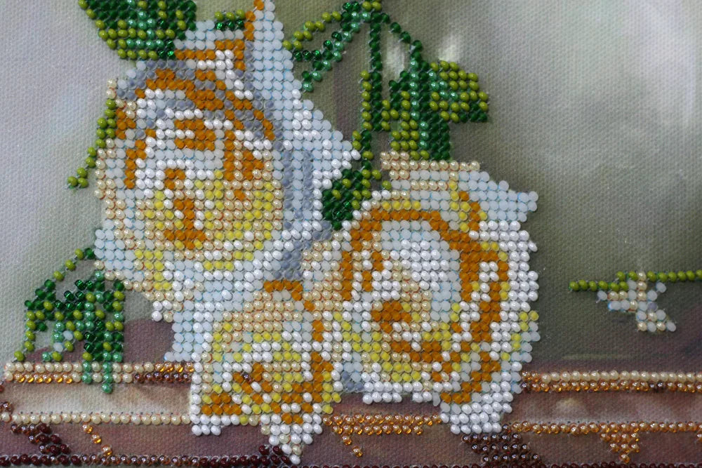 Bead Embroidery Kit Main Bead Embroidery Kit Cream bunch