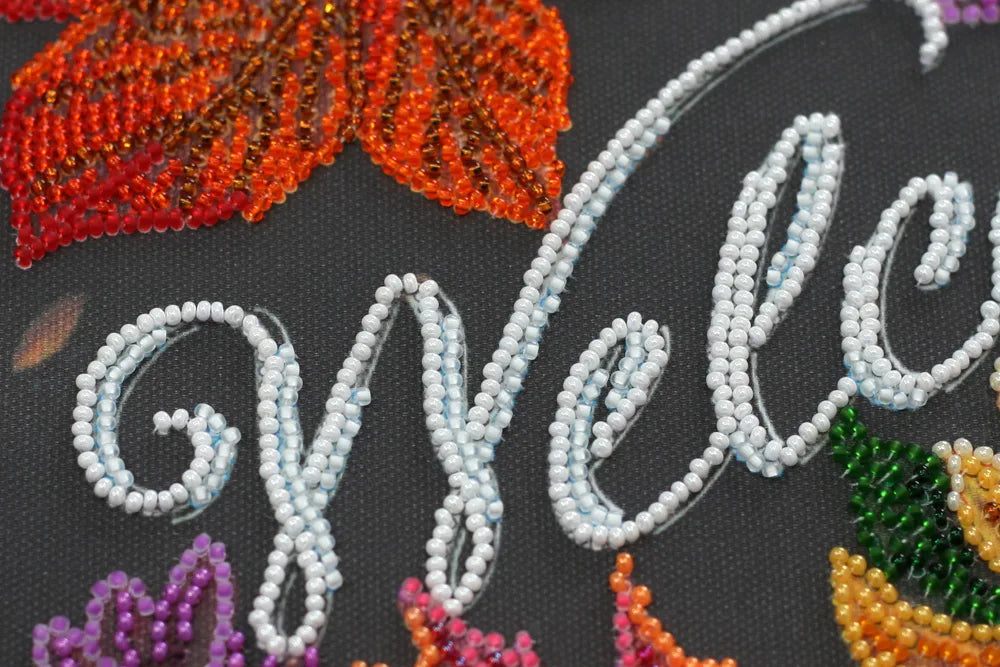 Bead Embroidery Kit Main Bead Embroidery Kit Welcoming autumn