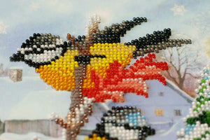 Bead Embroidery Kit Mid-sized bead embroidery kit Feathered guests