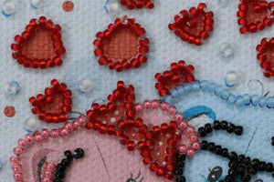 Magnets Bead Embroidery Kit Magnets Bead embroidery kit Hearts