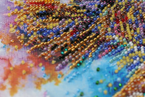 Bead Embroidery Kit Mid-sized bead embroidery kit Good luck fish