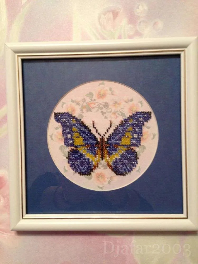 Bead Embroidery Kit Mini Bead embroidery kit Butterfly