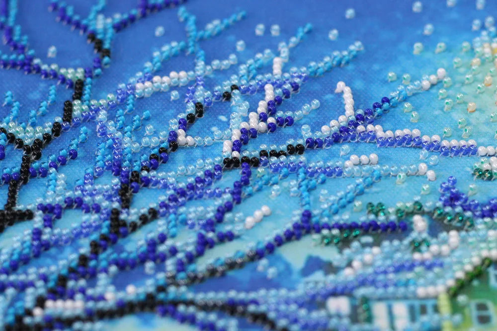 Bead Embroidery Kit Main Bead Embroidery Kit Shining blue