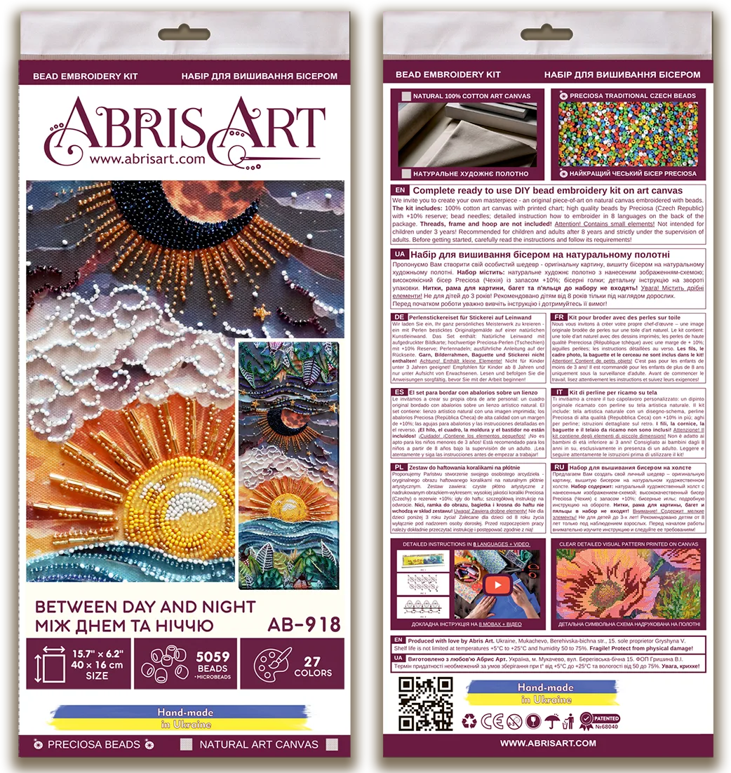 Bead Embroidery Kit Main Bead Embroidery Kit Between day and night