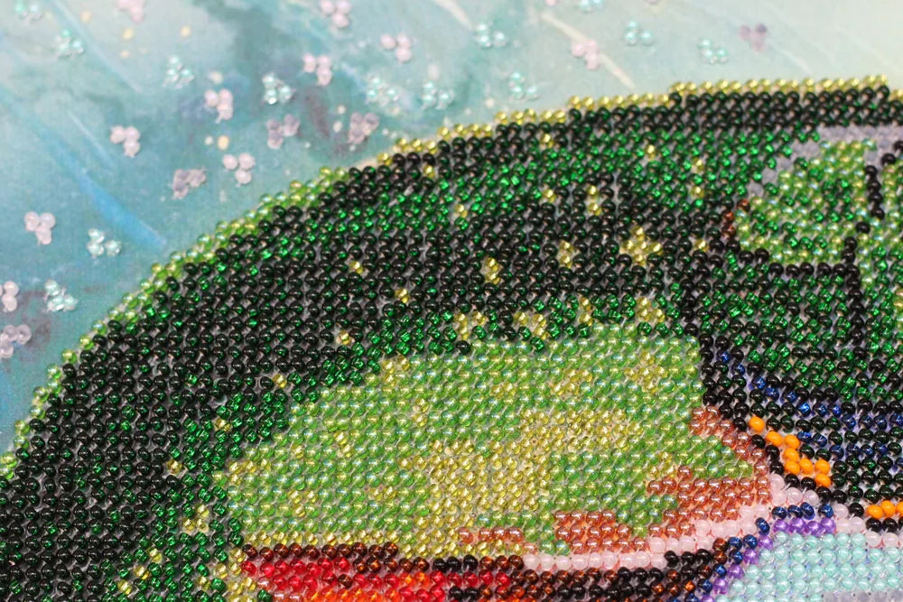 Bead Embroidery Kit Main Bead Embroidery Kit On the hook