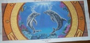 Bead Embroidery Kit Main Bead Embroidery Kit Dolphins