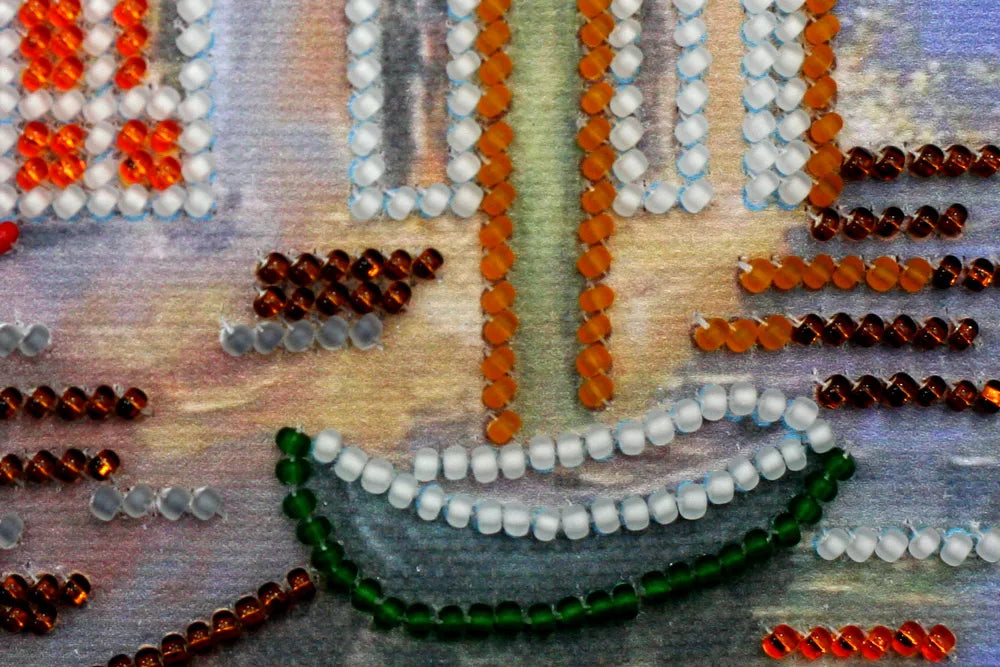 Bead Embroidery Kit Mini Bead embroidery kit Venice landscape