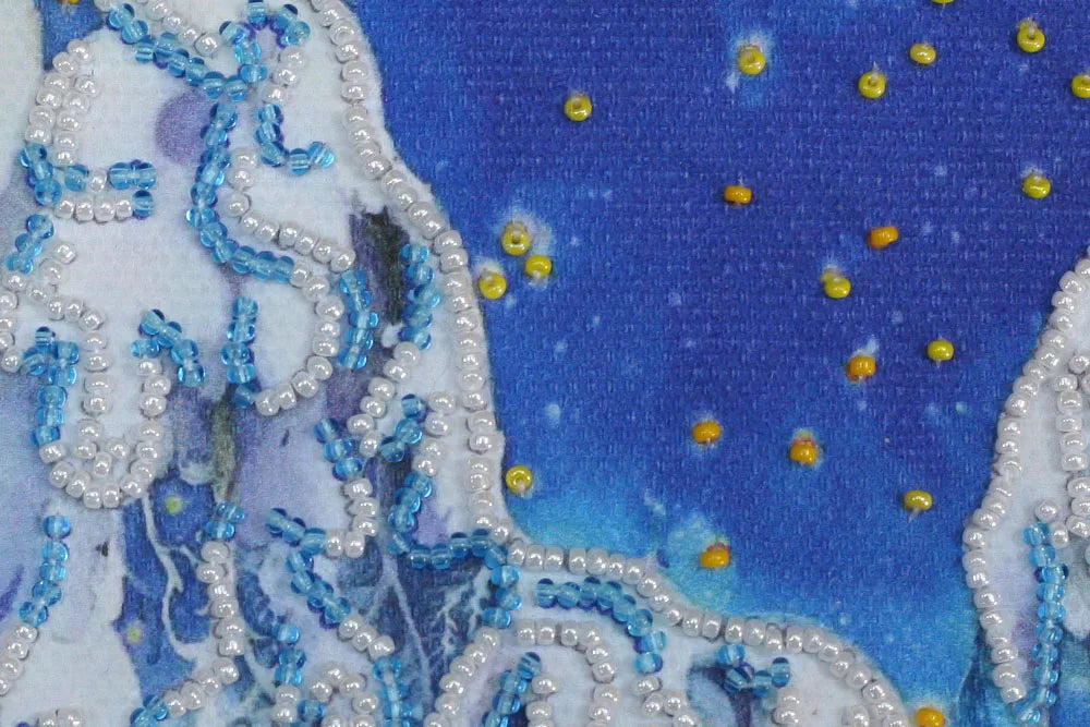 Postcards Bead Embroidery Kit Postcard-envelope for microbead embroidery Together warmer