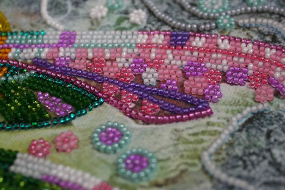 Bead Embroidery Kit Main Bead Embroidery Kit Sparks over the lake