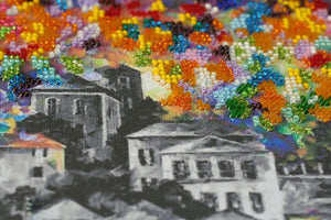 Bead Embroidery Kit Main Bead Embroidery Kit A town wakes up