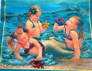 Bead Embroidery Kit Mermaids