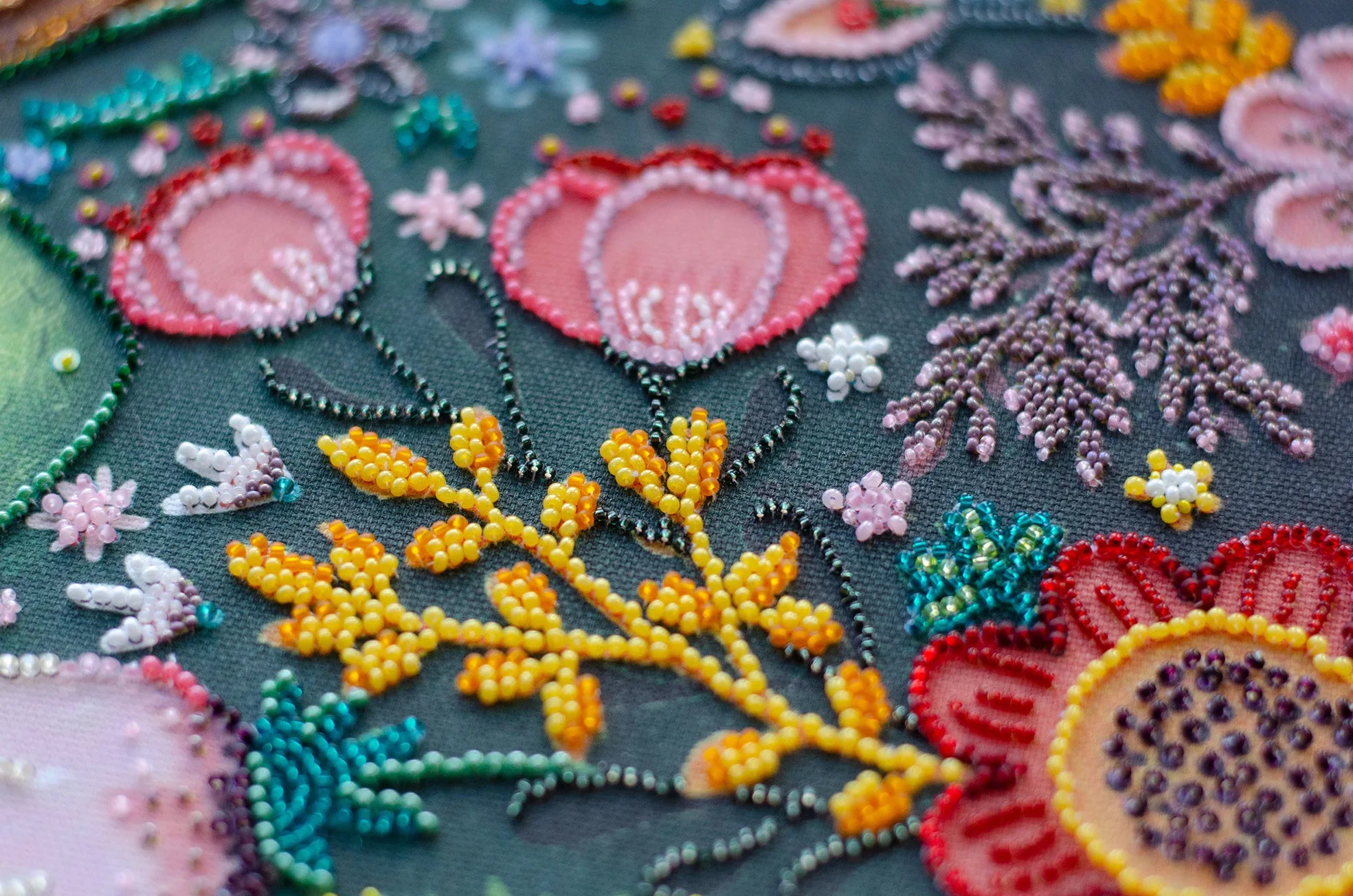 Bead Embroidery Kit Main Bead Embroidery Kit Spring in love