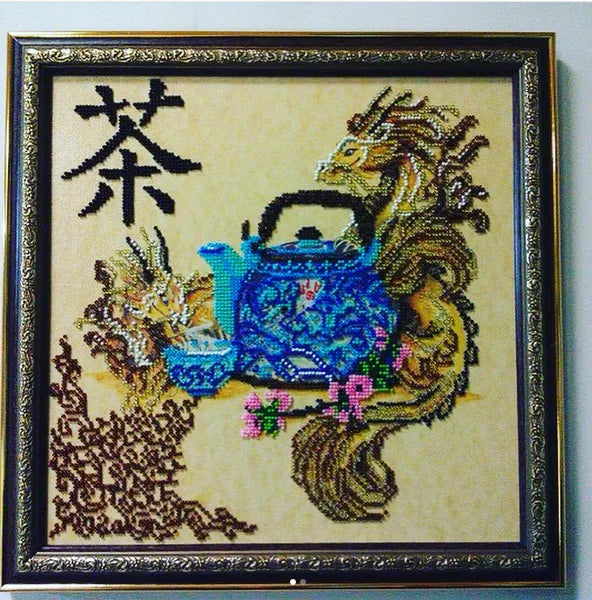 Bead Embroidery Kit Chinese tea-time