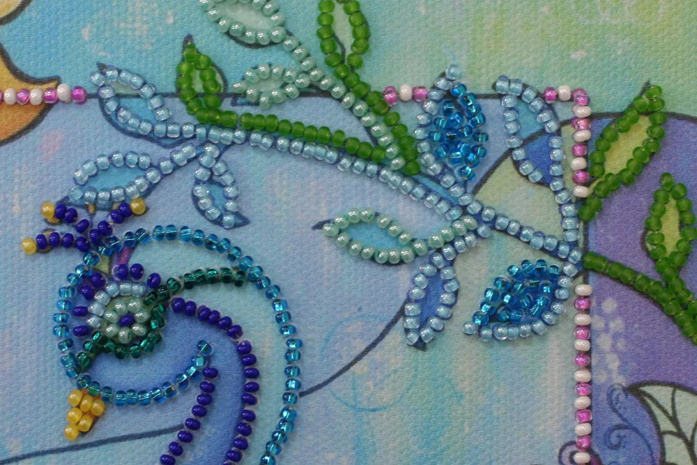 Bead Embroidery Kit Mini Bead embroidery kit Luck bird