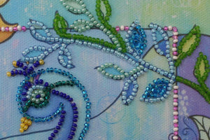 Bead Embroidery Kit Mini Bead embroidery kit Luck bird