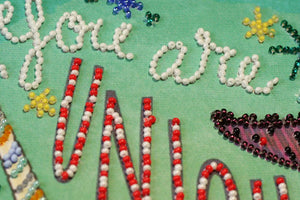 Bead Embroidery Kit Mid-sized bead embroidery kit Unique...