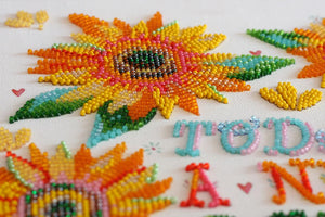 Bead Embroidery Kit Main Bead Embroidery Kit Little suns