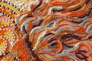 Bead Embroidery Kit Mid-sized bead embroidery kit Sunny lion