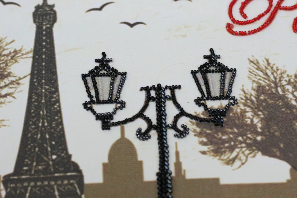 Bead Embroidery Kit Main Bead Embroidery Kit Red and black