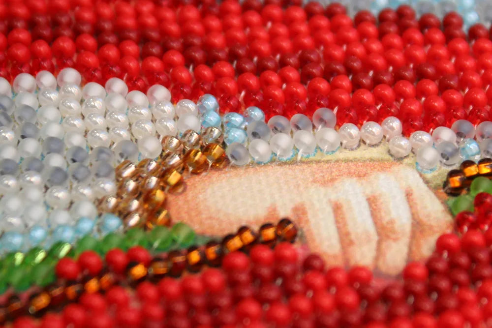 Bead Embroidery Kit Main Bead Embroidery Kit Holy Guardian Angel