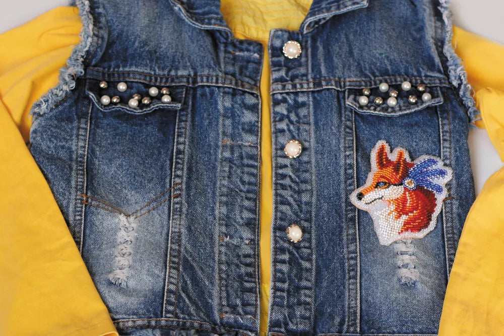 Bead Embroidery Kit On Clothes Decoration Fox