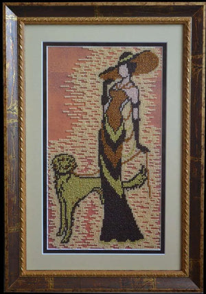 Bead Embroidery Kit The lady with the dog