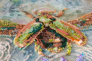 Bead Embroidery Kit Main Bead Embroidery Kit Golden beetle