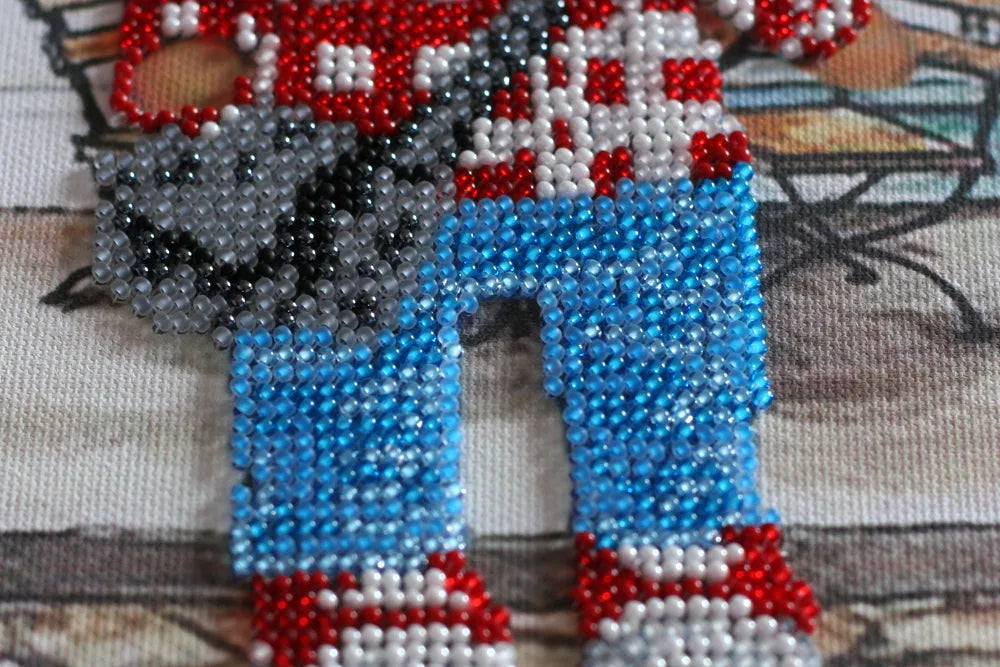 Bead Embroidery Kit Main Bead Embroidery Kit Meeting in the cafe