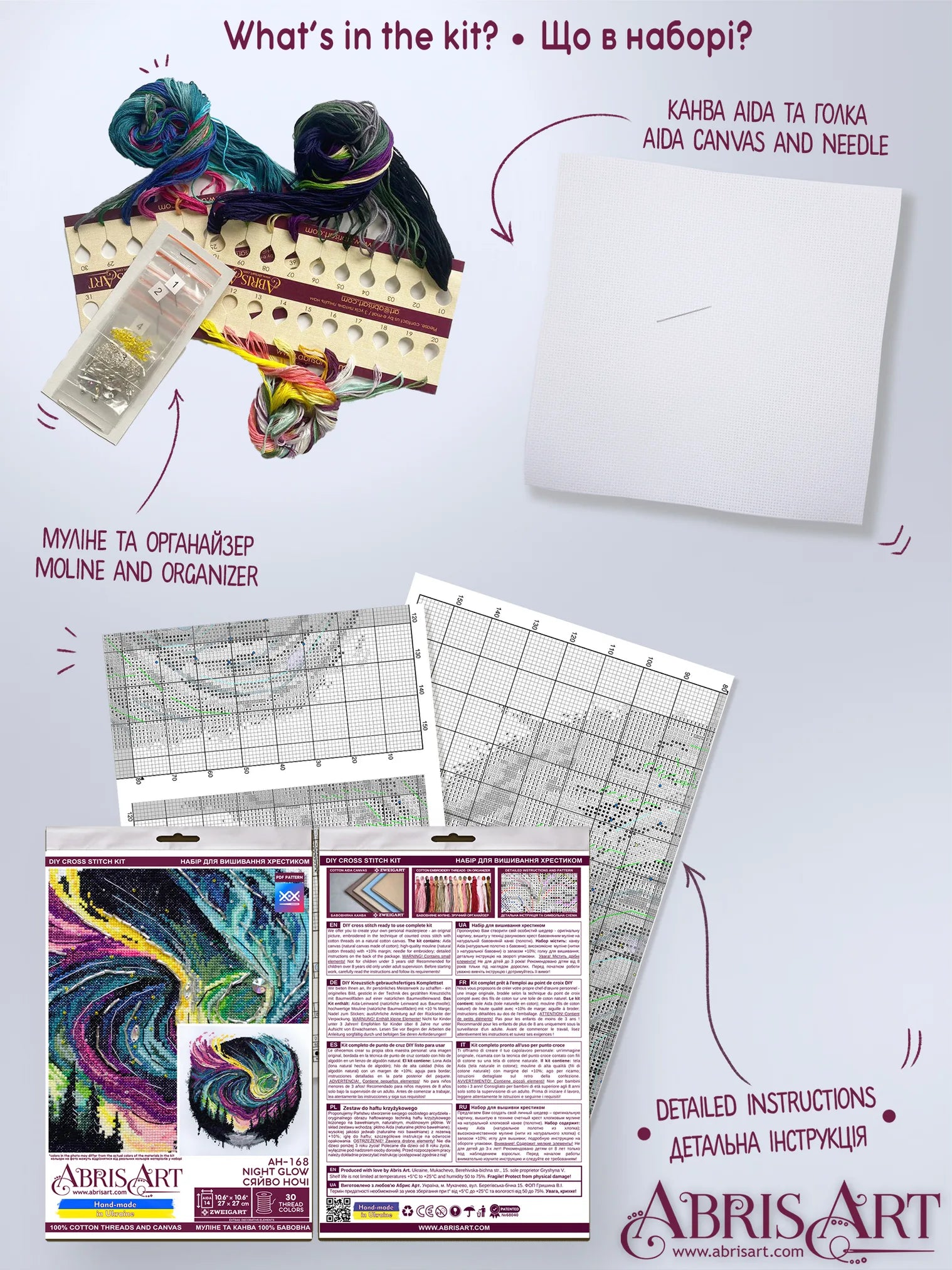 Cross Stitch Kit Cross-stitch kits Night glow