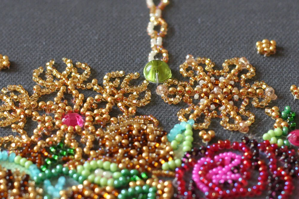 Bead Embroidery Kit Main Bead Embroidery Kit New year wreath