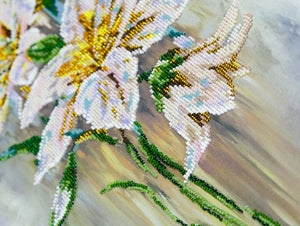 Bead Embroidery Kit Main Bead Embroidery Kit Fragile lilies