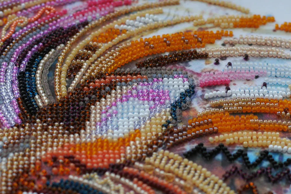 Bead Embroidery Kit Main Bead Embroidery Kit Fire-maned lion