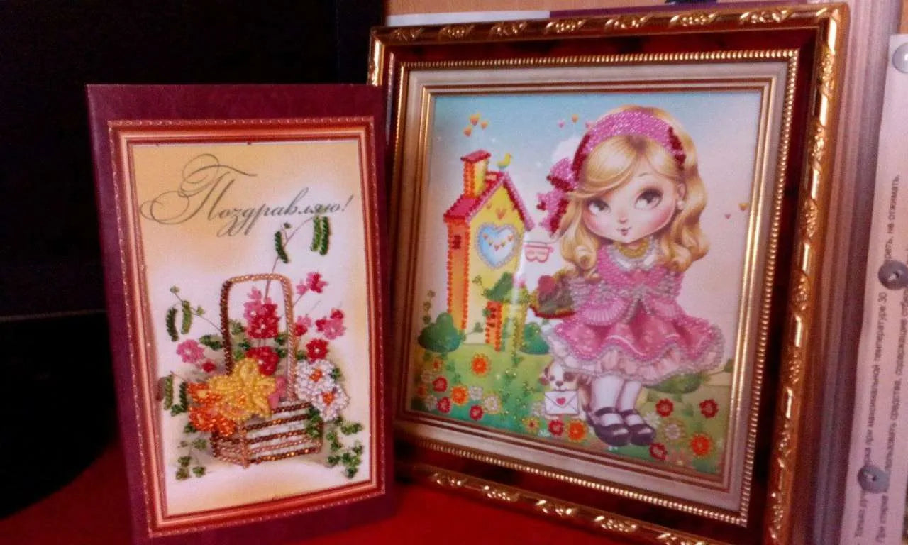 Bead Embroidery Kit Birthday girl