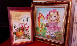 Bead Embroidery Kit Birthday girl